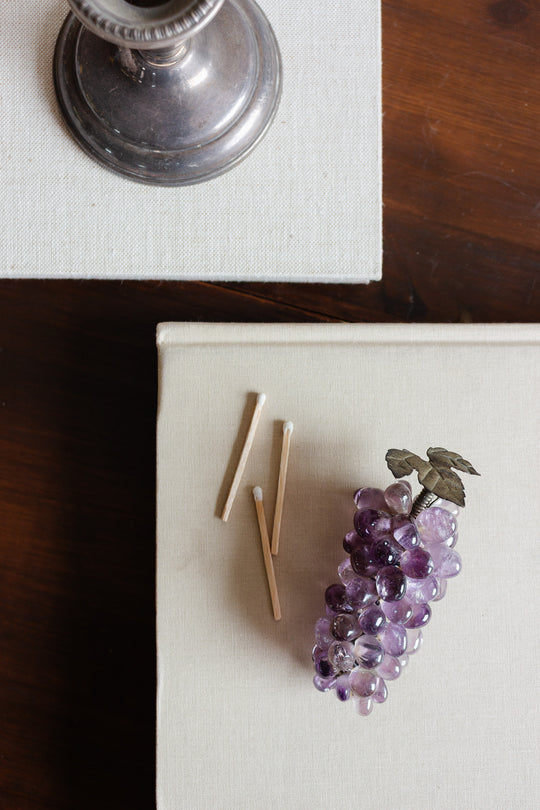 vintage french amethyst mini grapes