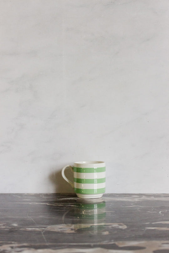 TG green and co 1930s cornishware striped set