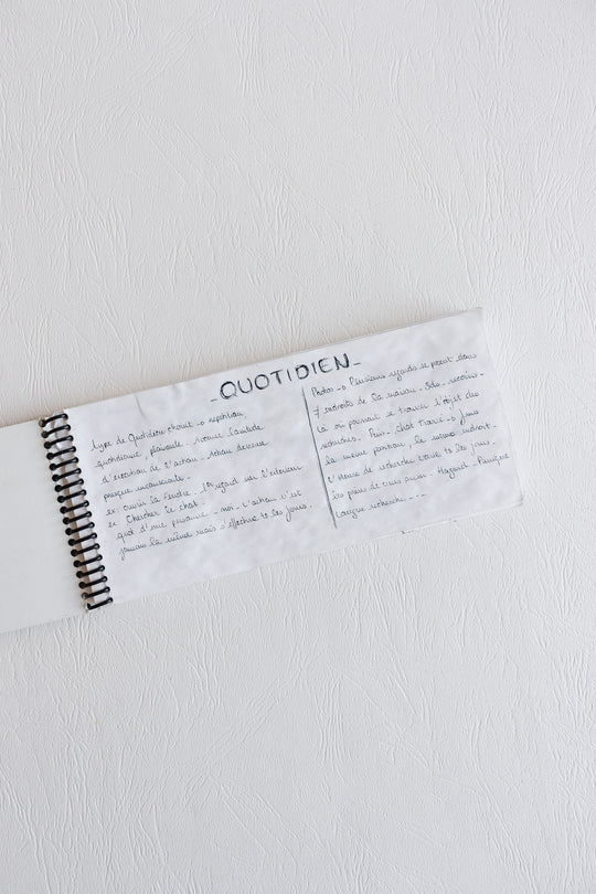 vintage french amateur sketchbook