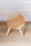 reclaimed wood primitive milking stool