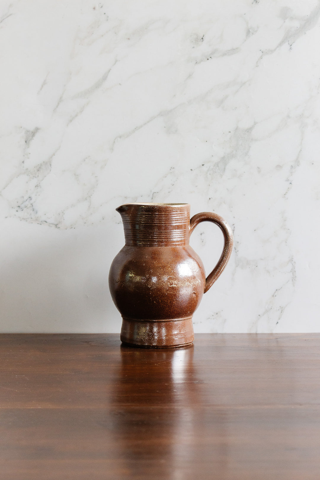 vintage french grès de berry stoneware pitcher