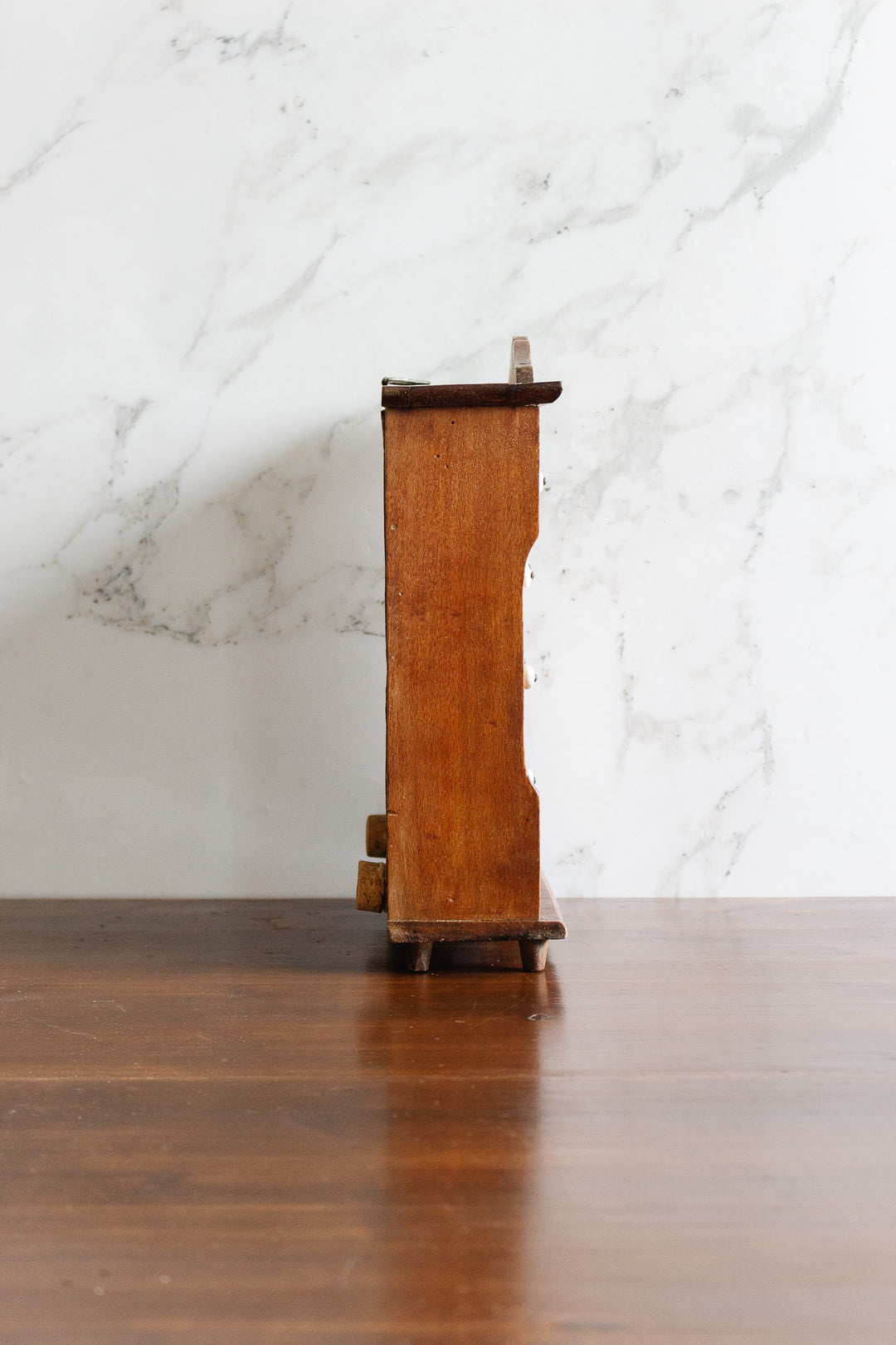 antique german spice cabinet