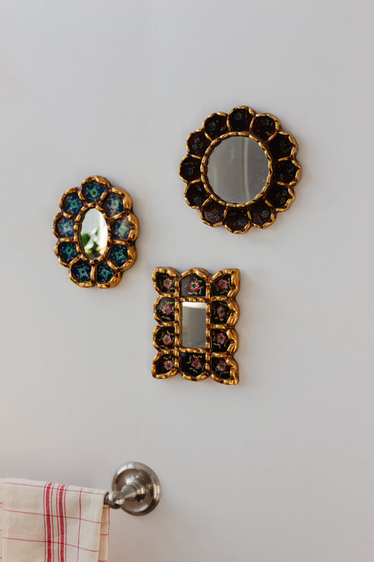 antique french verre églomisé mirror