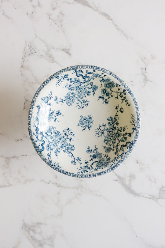 vintage french "fleurette" compotier by gien