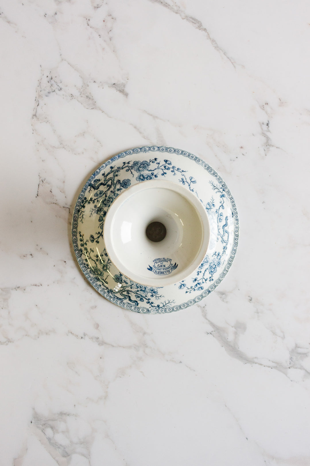 vintage french "fleurette" compotier by gien