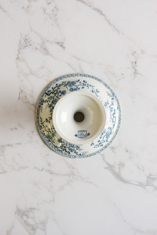 vintage french "fleurette" compotier by gien