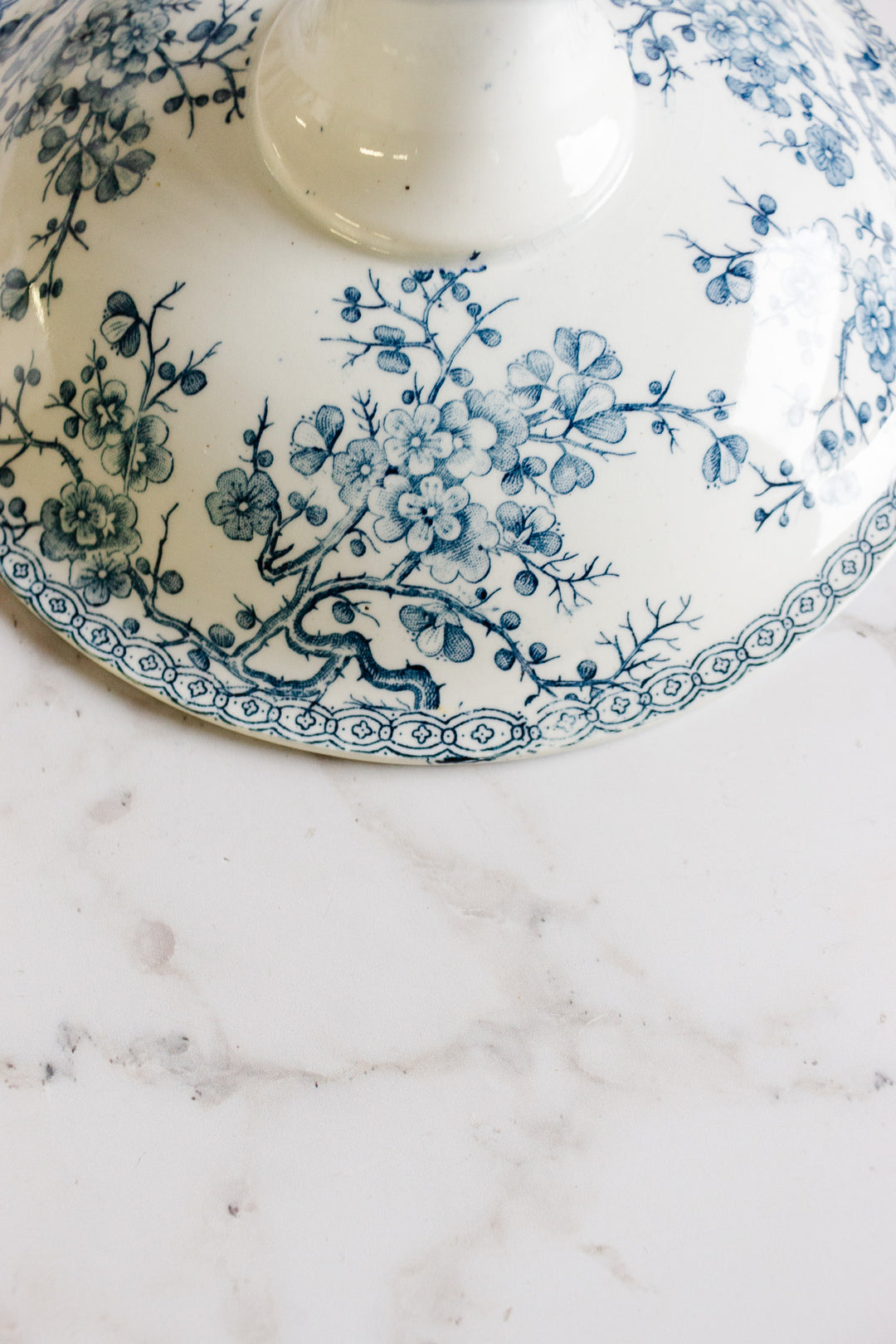 vintage french "fleurette" compotier by gien