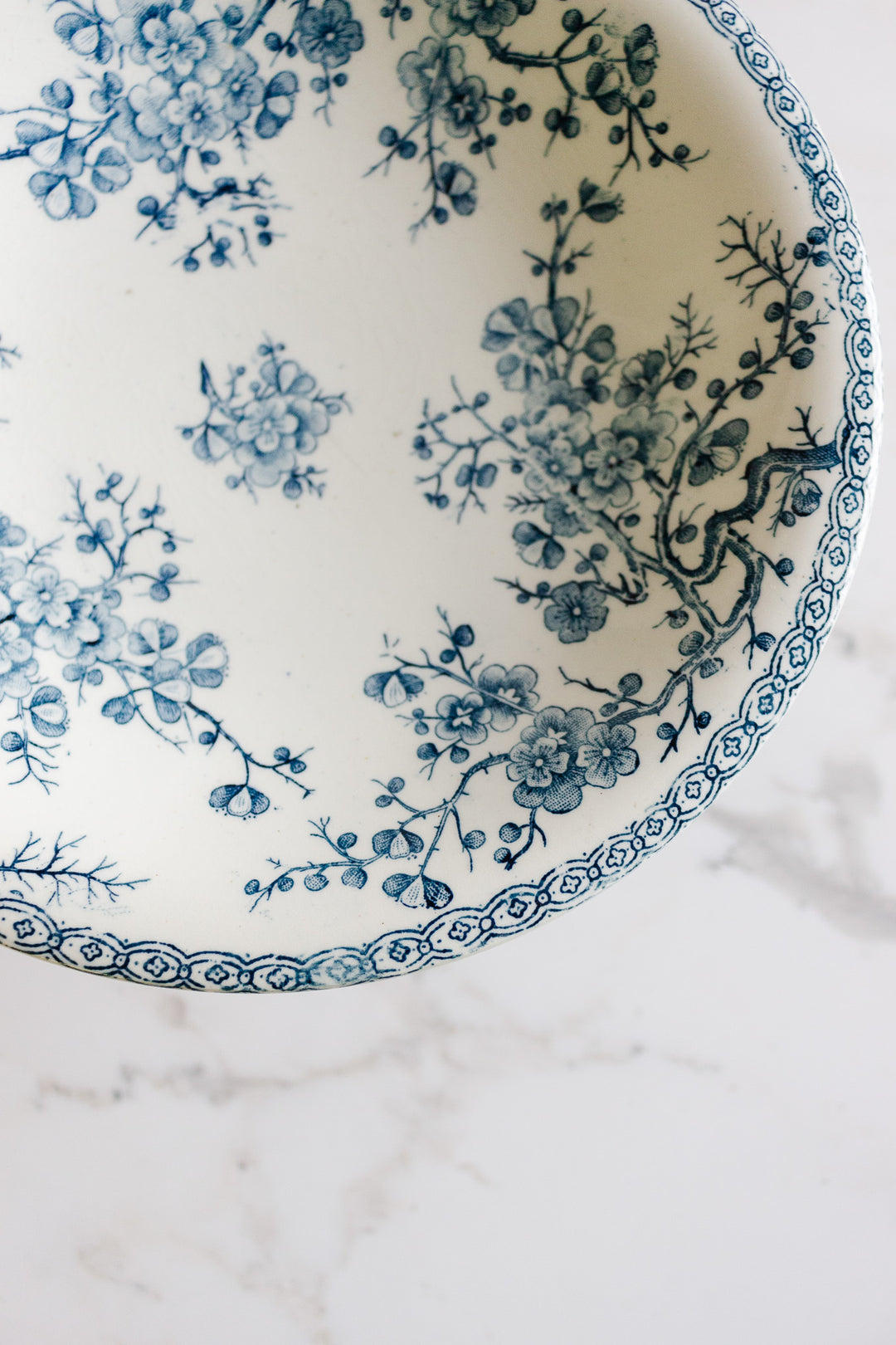 vintage french "fleurette" compotier by gien