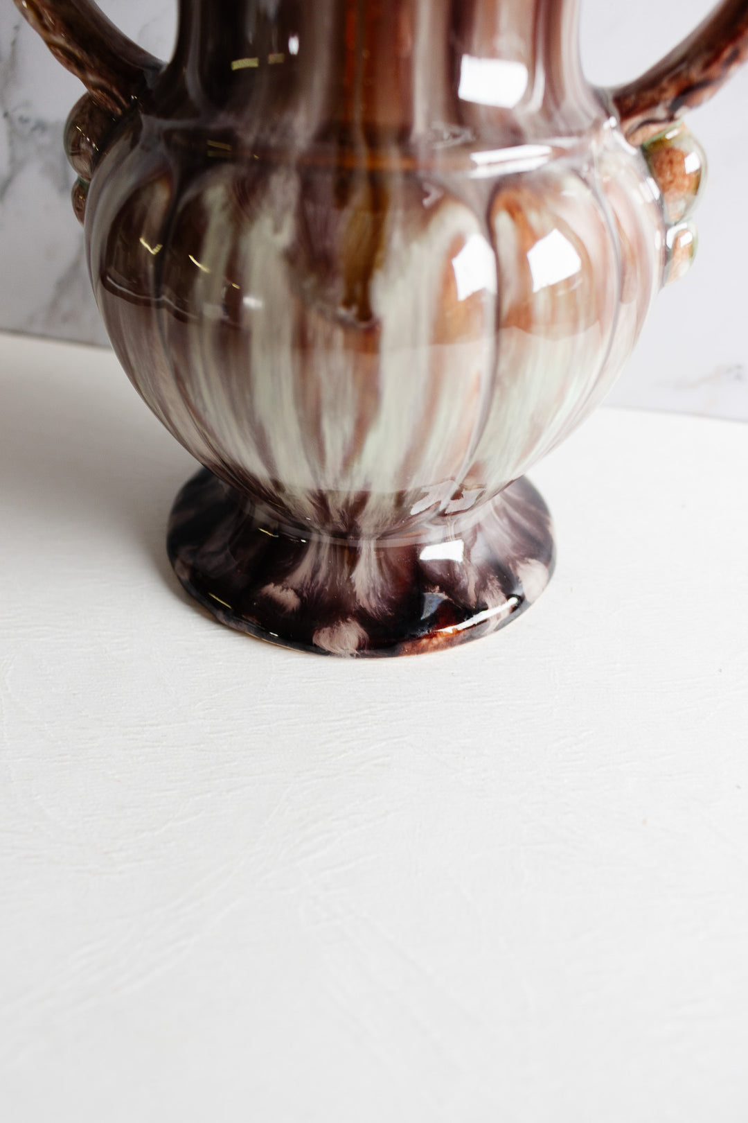 vintage west german pottery glazed vase
