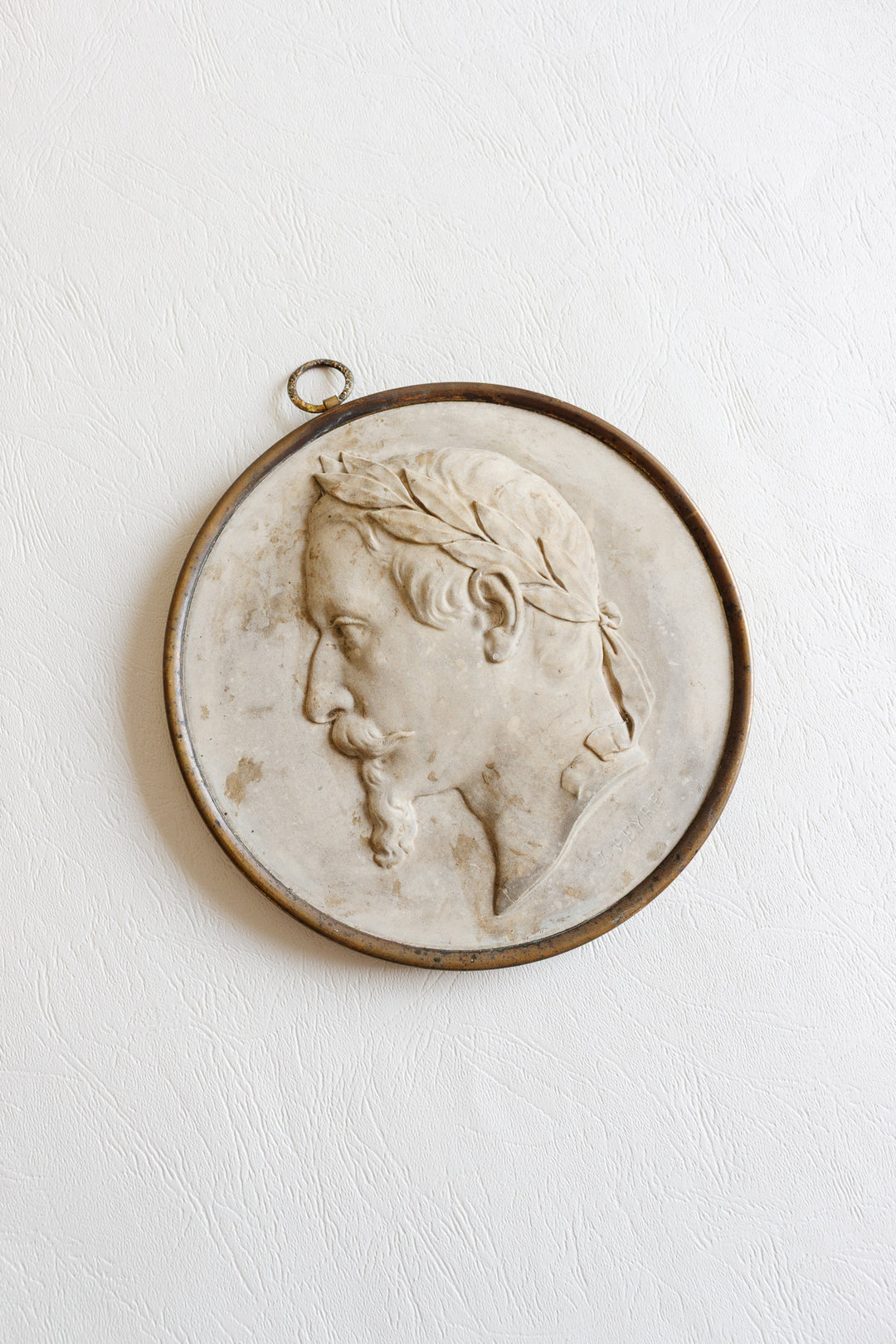 Jules constant peyre (1811-1871) relief napolean portrait