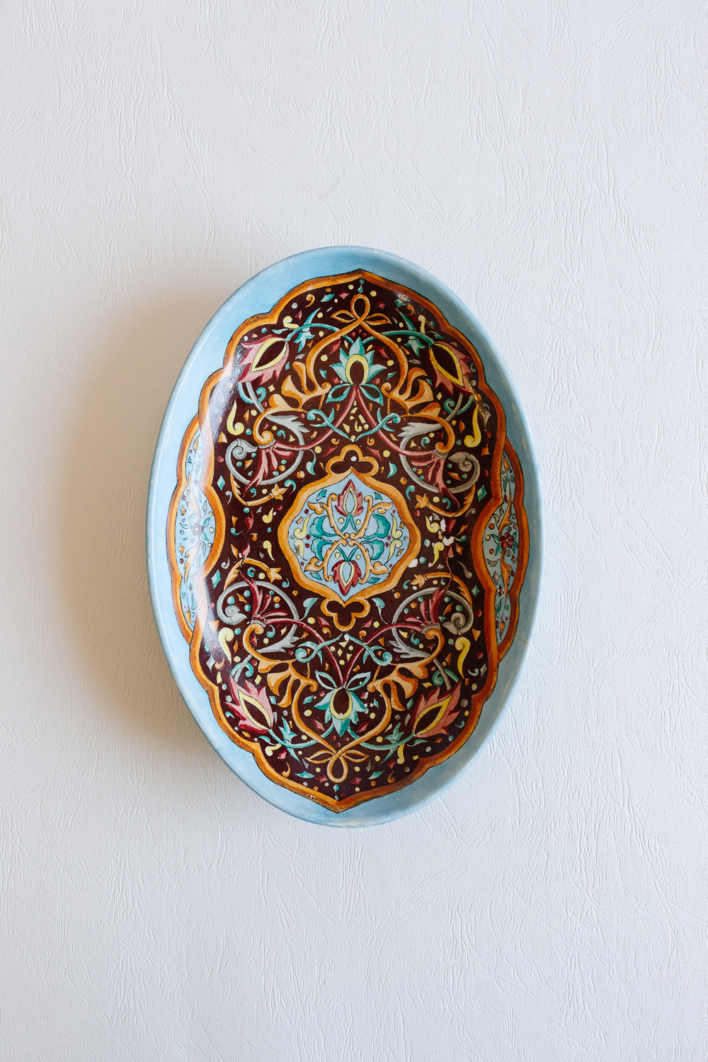antique earthenware orientalist design signed by the artist Lambert