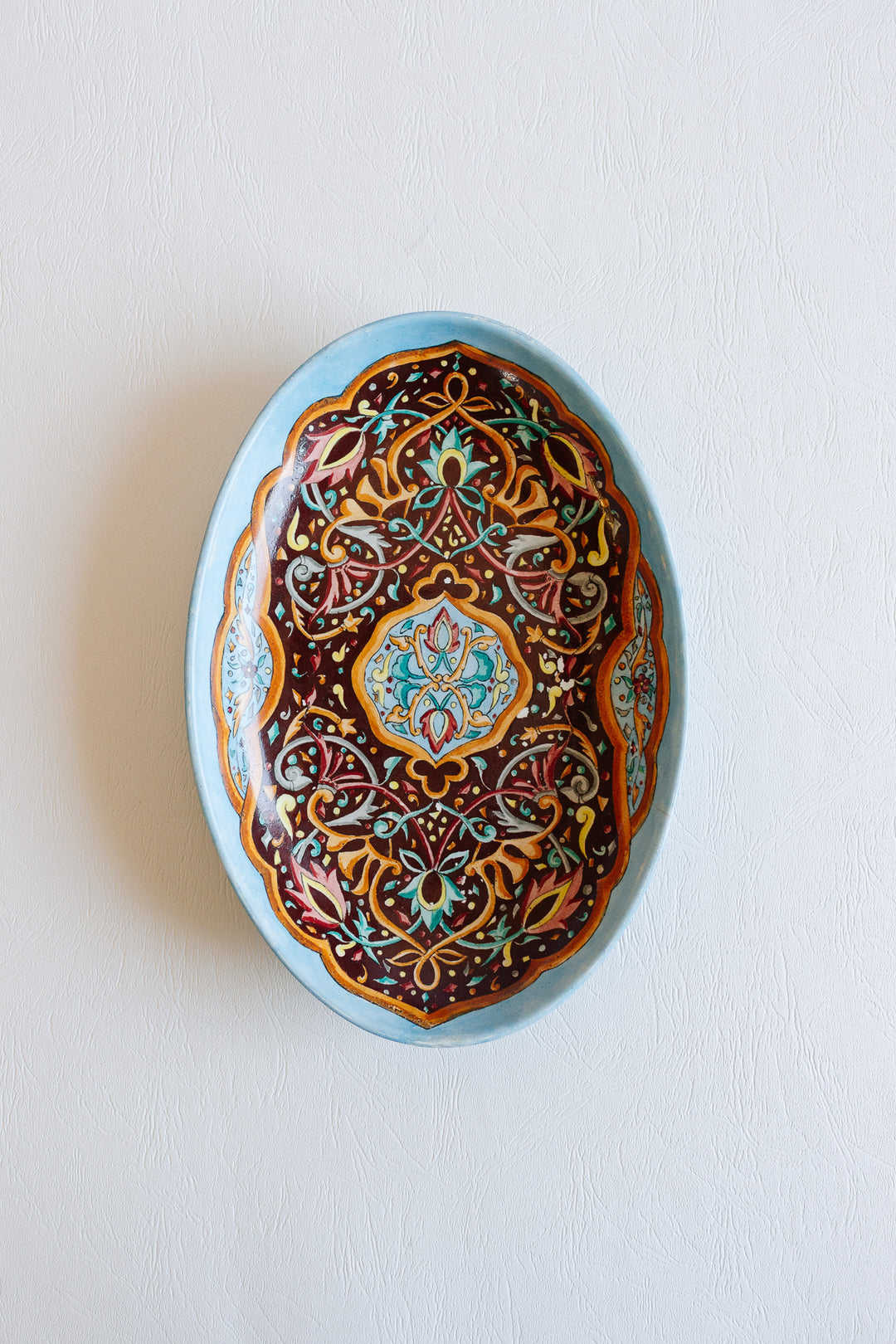antique earthenware orientalist design signed by the artist Lambert