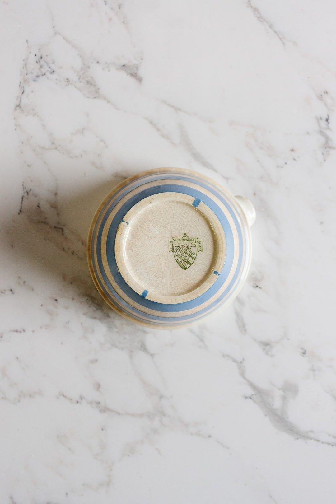 TG green and co 1930s cornishware striped set