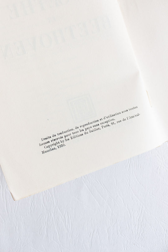 1930 "goethe et beethoven" by  romain rolland, édition du sablier