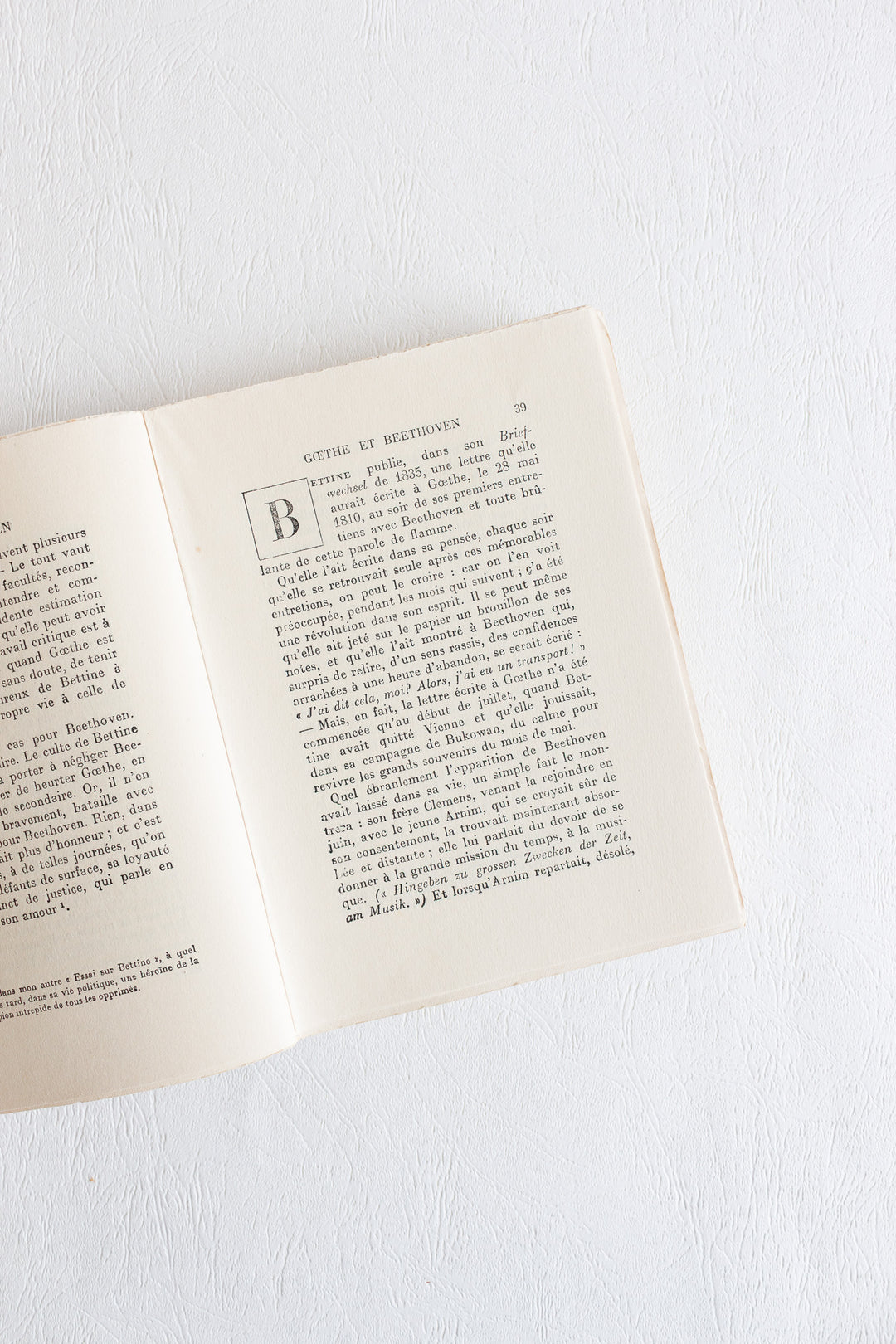 1930 "goethe et beethoven" by  romain rolland, édition du sablier