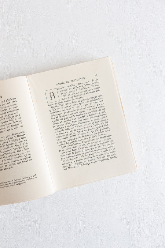 1930 "goethe et beethoven" by  romain rolland, édition du sablier