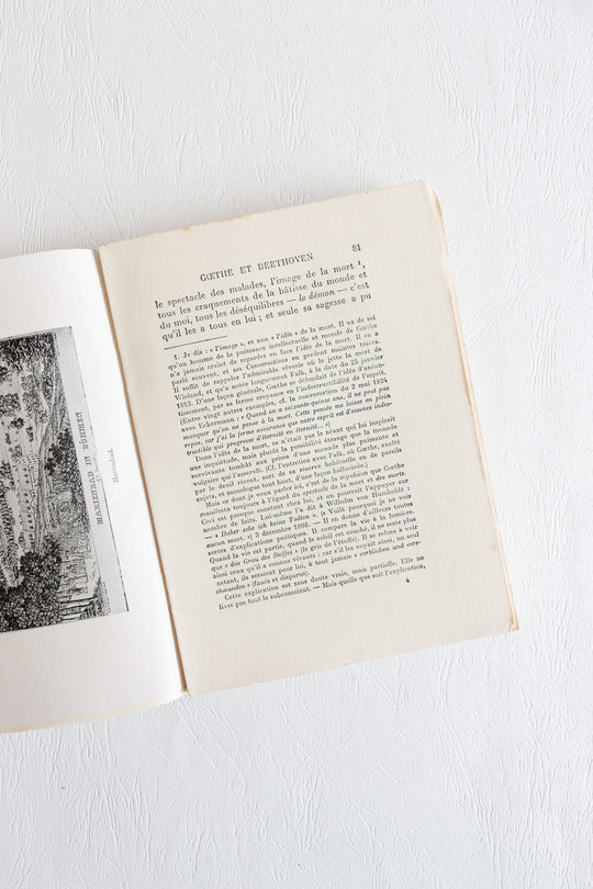 1930 "goethe et beethoven" by  romain rolland, édition du sablier