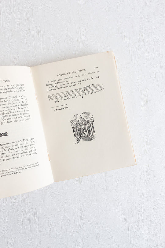 1930 "goethe et beethoven" by  romain rolland, édition du sablier