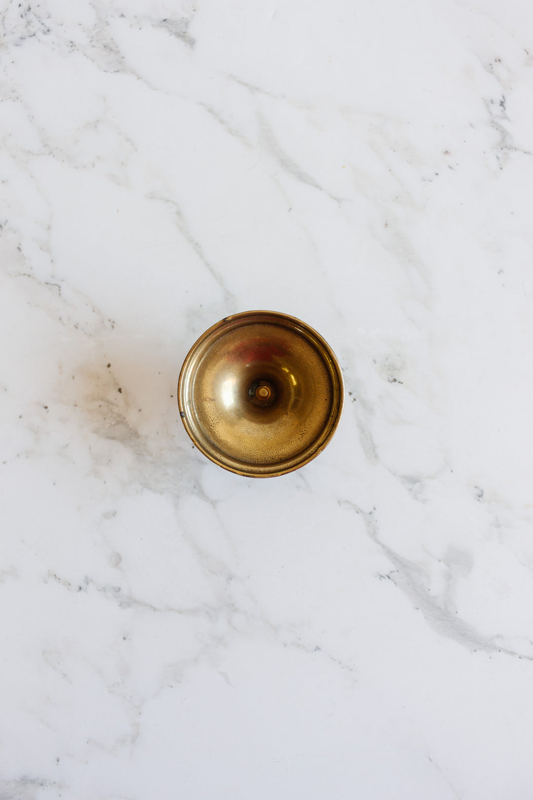 vintage french brass pillar candlestick