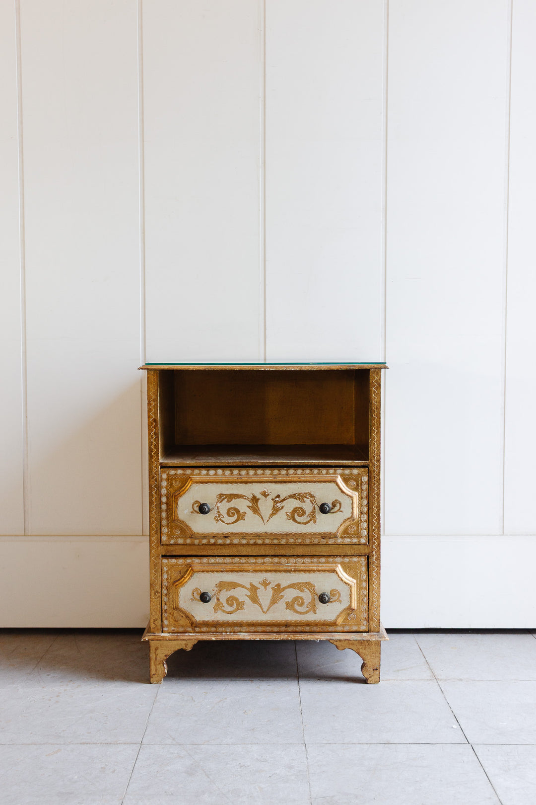 vintage italian florentine nightstand