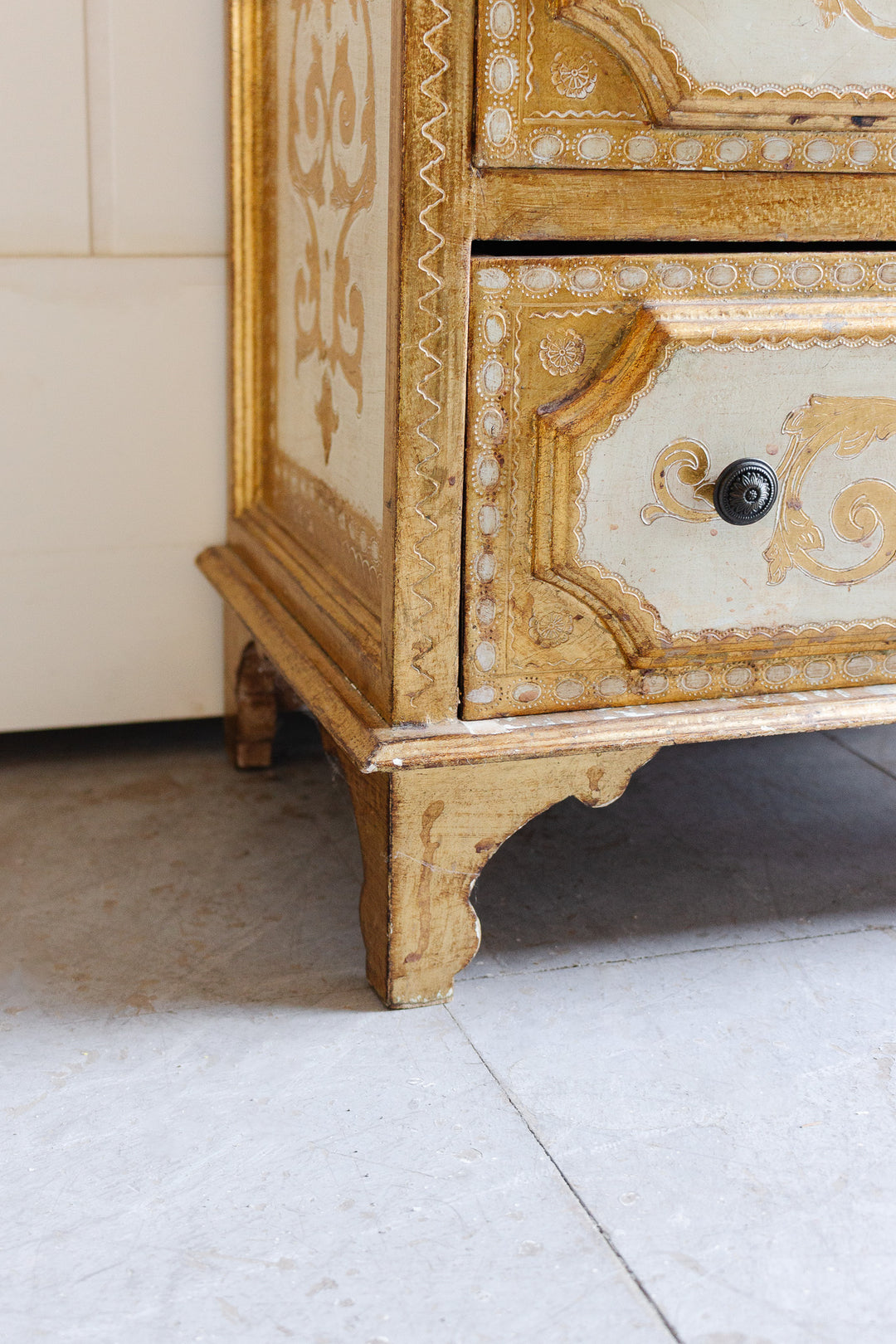 vintage italian florentine nightstand