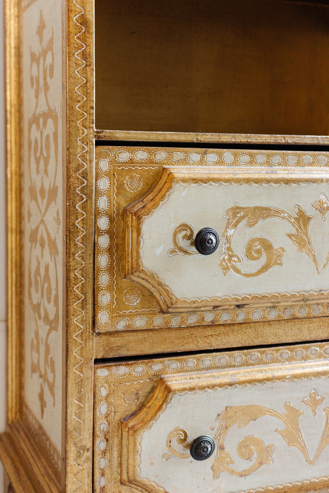 vintage italian florentine nightstand