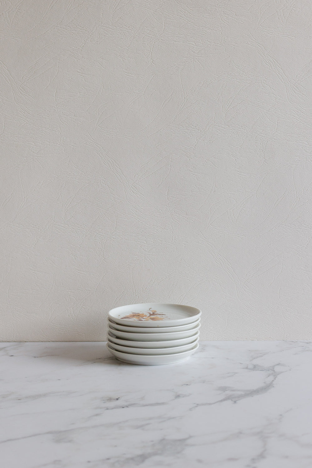 kaiser germany midcentury porcelain coasters, set of 6