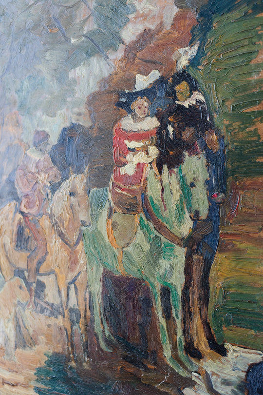 avec les chiens et les chevaux