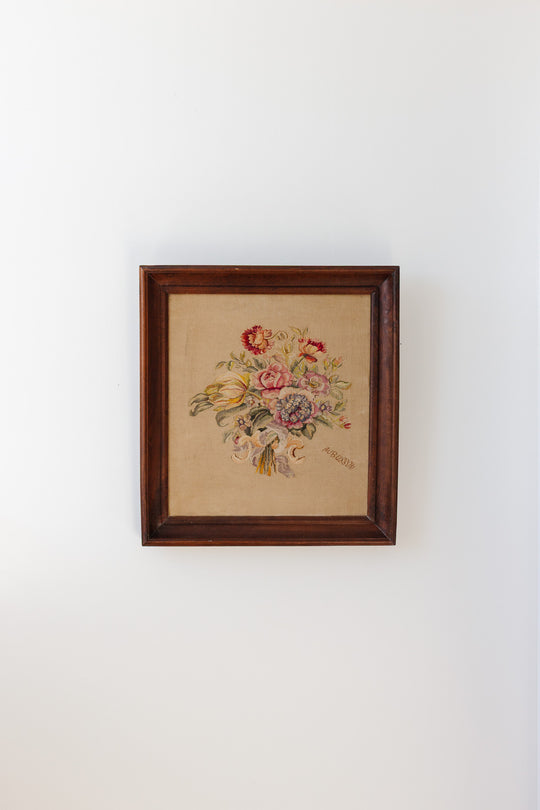 antique french aubusson framed tapestry