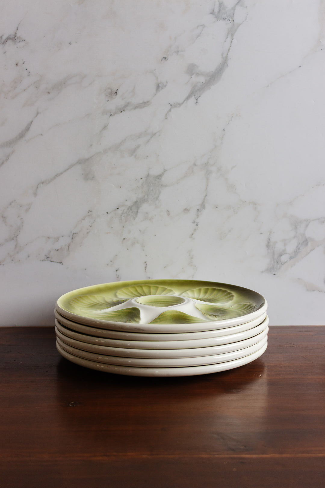 vintage french "moulin des loups" oyster plates