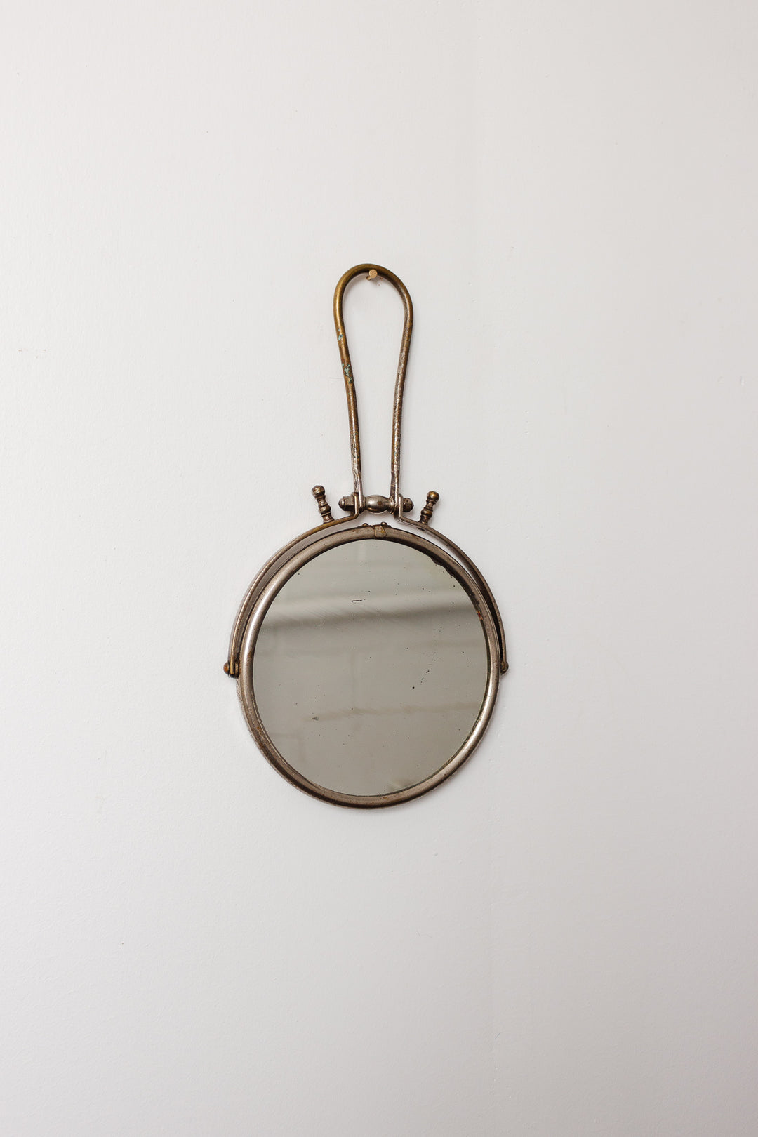 1940s french silver barber mirror