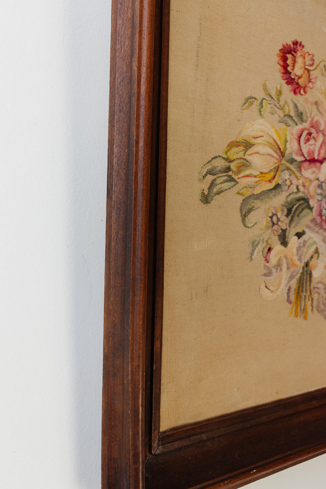 antique french aubusson framed tapestry