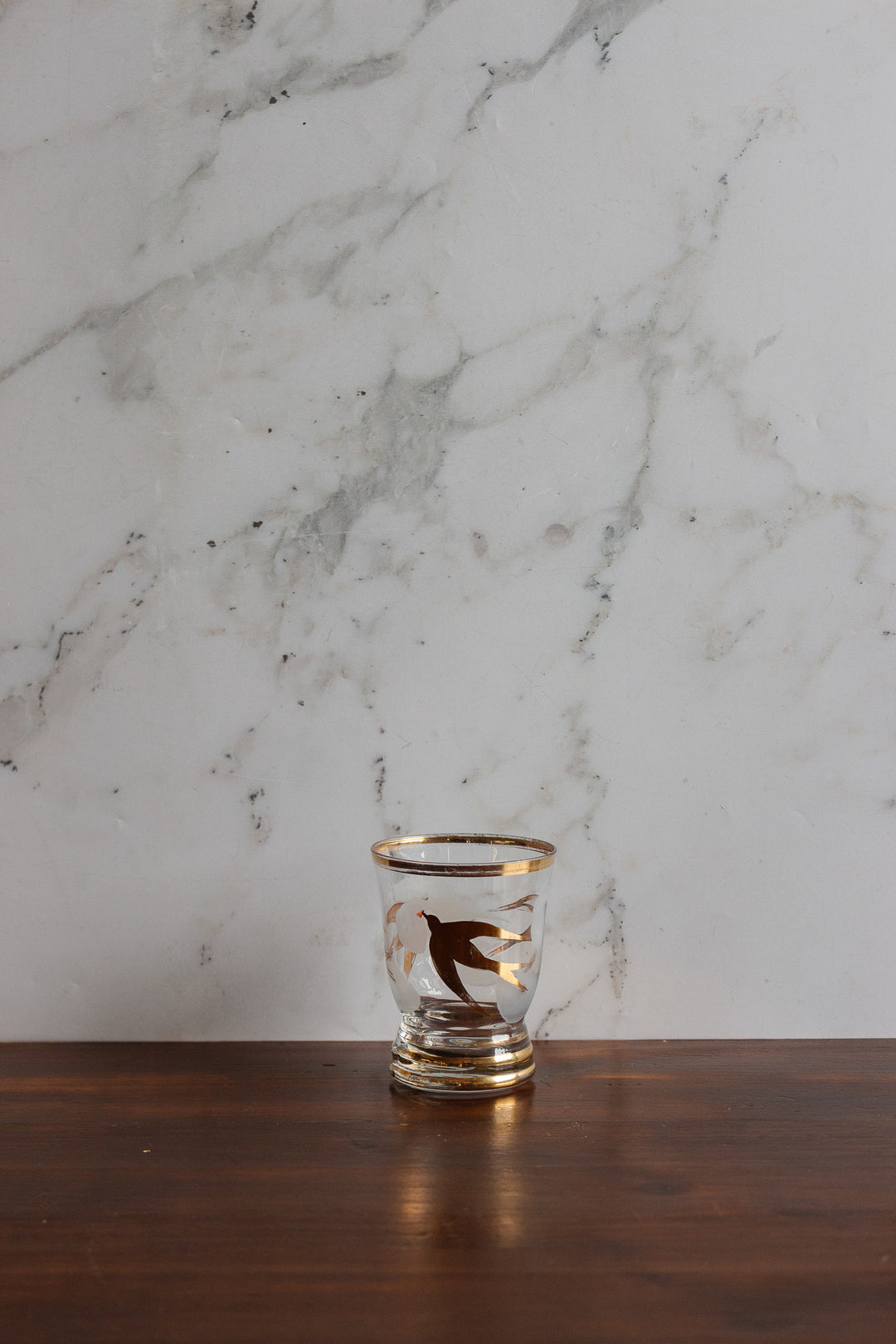 french art deco gold striped decanter set