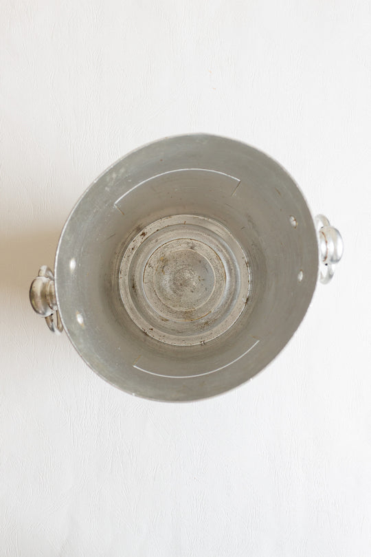 vintage french aluminum champagne "charles de fère" bucket