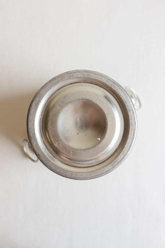 vintage french aluminum champagne "charles de fère" bucket