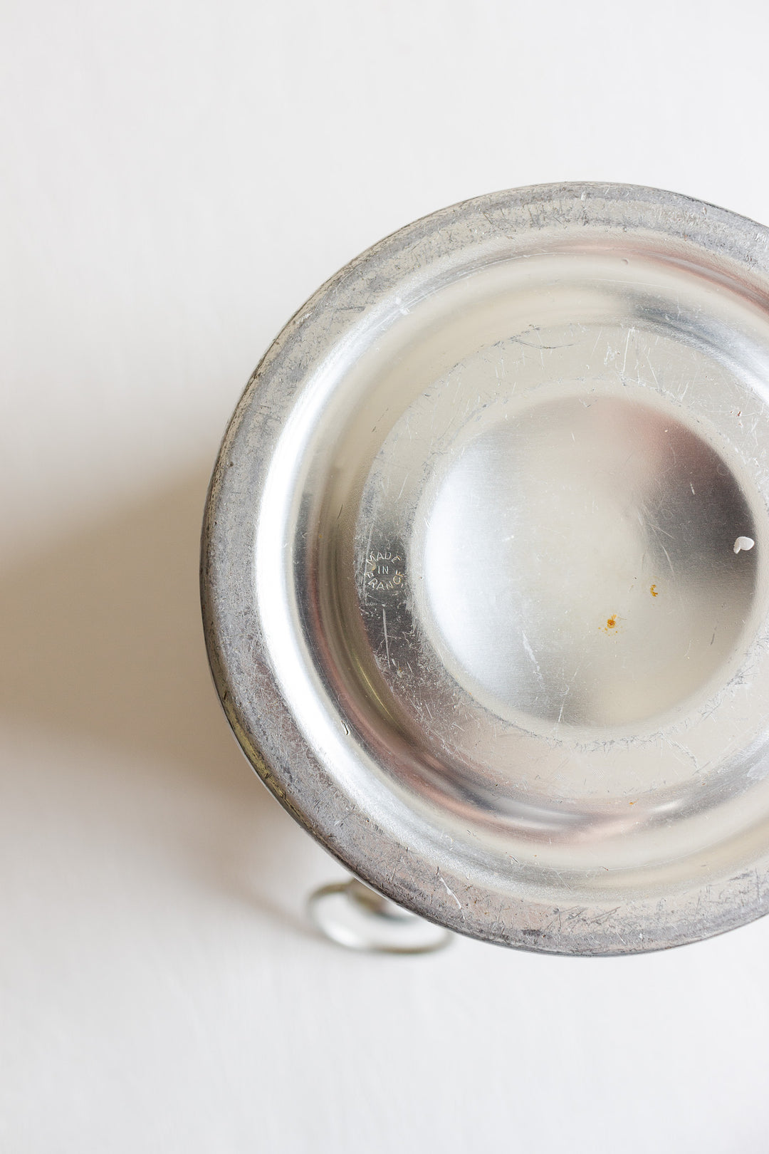 vintage french aluminum champagne "charles de fère" bucket