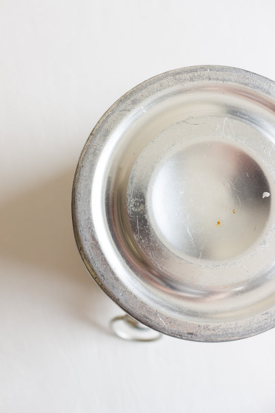 vintage french aluminum champagne "charles de fère" bucket