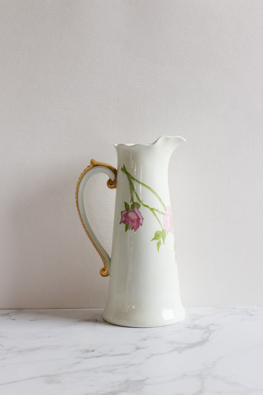 rare turn of the century JPL France Limoges pitcher