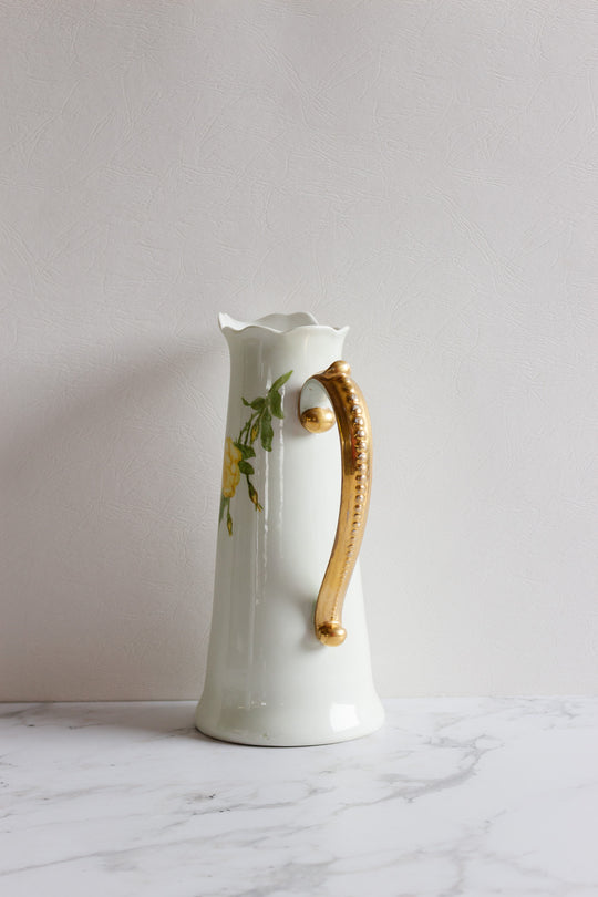 rare turn of the century JPL France Limoges pitcher