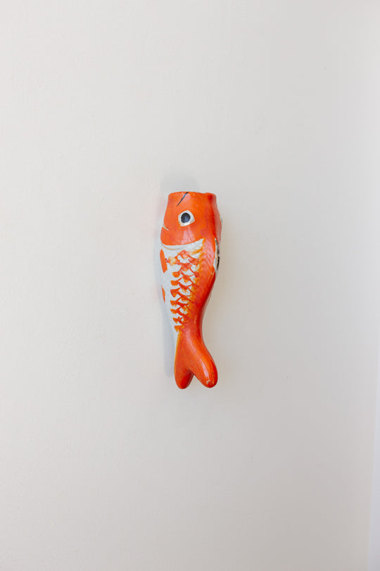 vintage french hand painted koi bouquetière