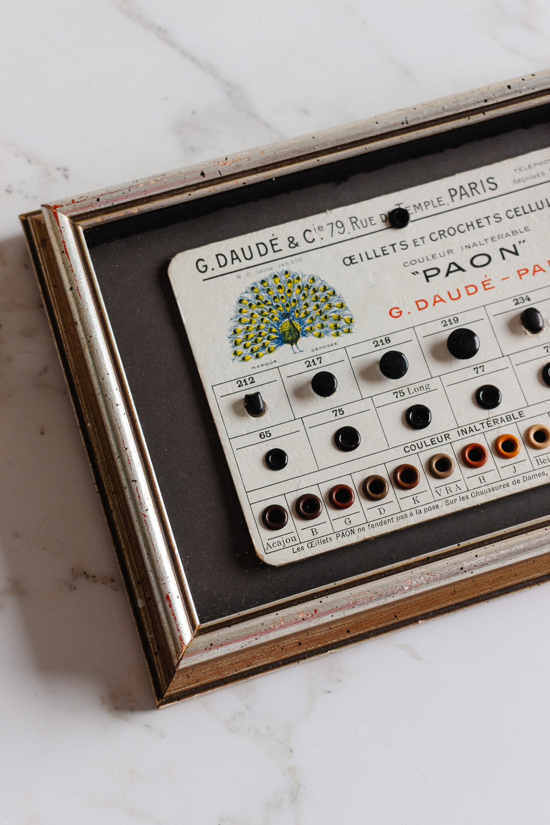 1920s G. Daudé et Cie "paon" buttons