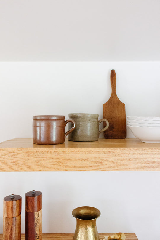 pair of antique French confit pots