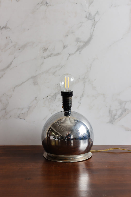vintage french chrome lamp