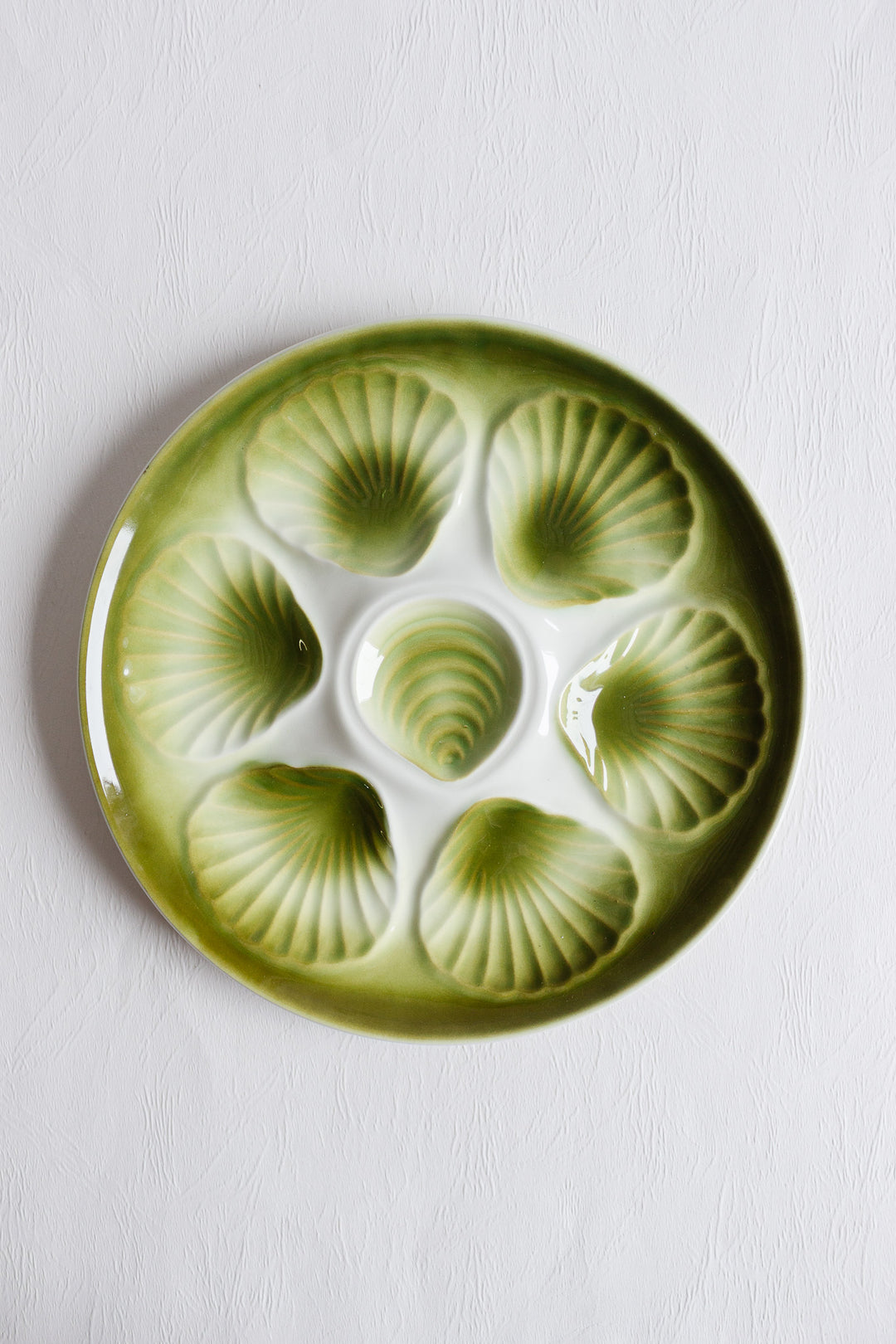 vintage french "moulin des loups" oyster plates