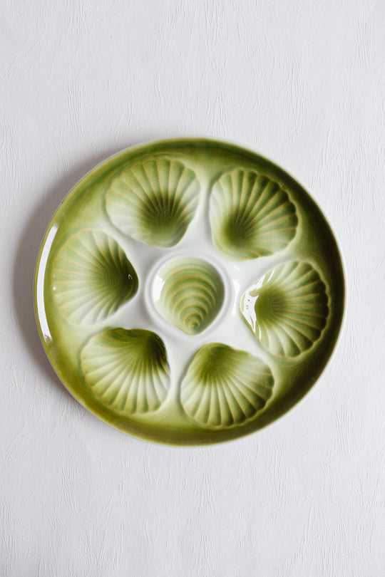 vintage french "moulin des loups" oyster plates