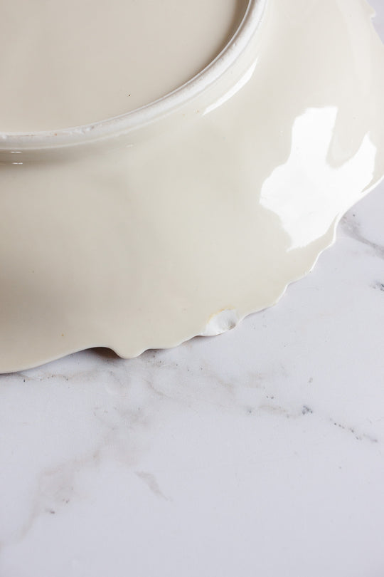 vintage bavarian transferware floral plate