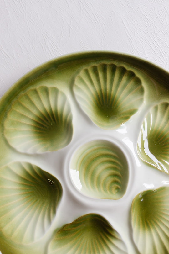 vintage french "moulin des loups" oyster plates