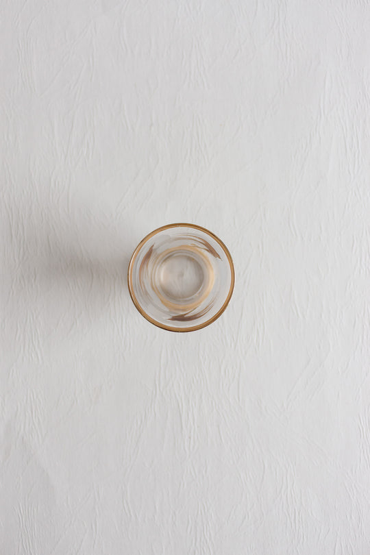 french art deco gold striped decanter set