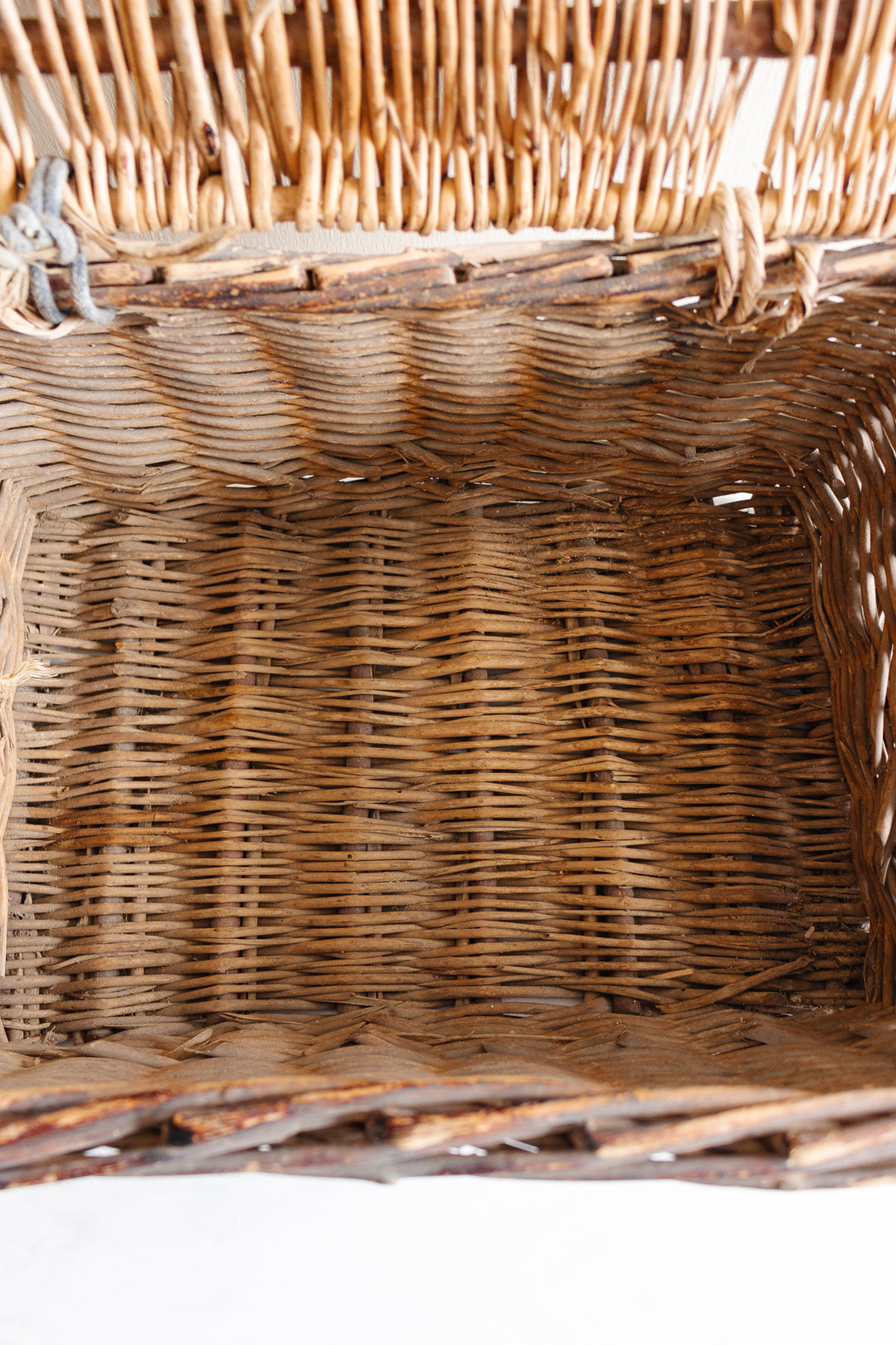 antique French primitive fishing basket