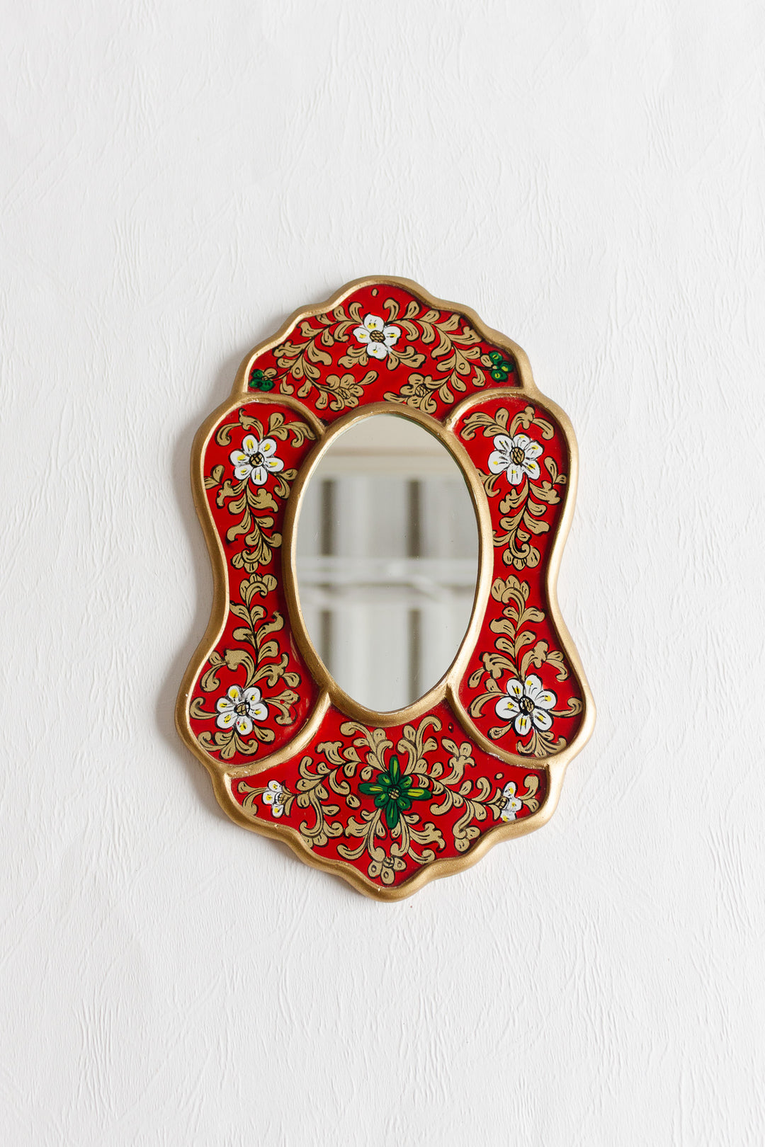 antique french verre églomisé mirror